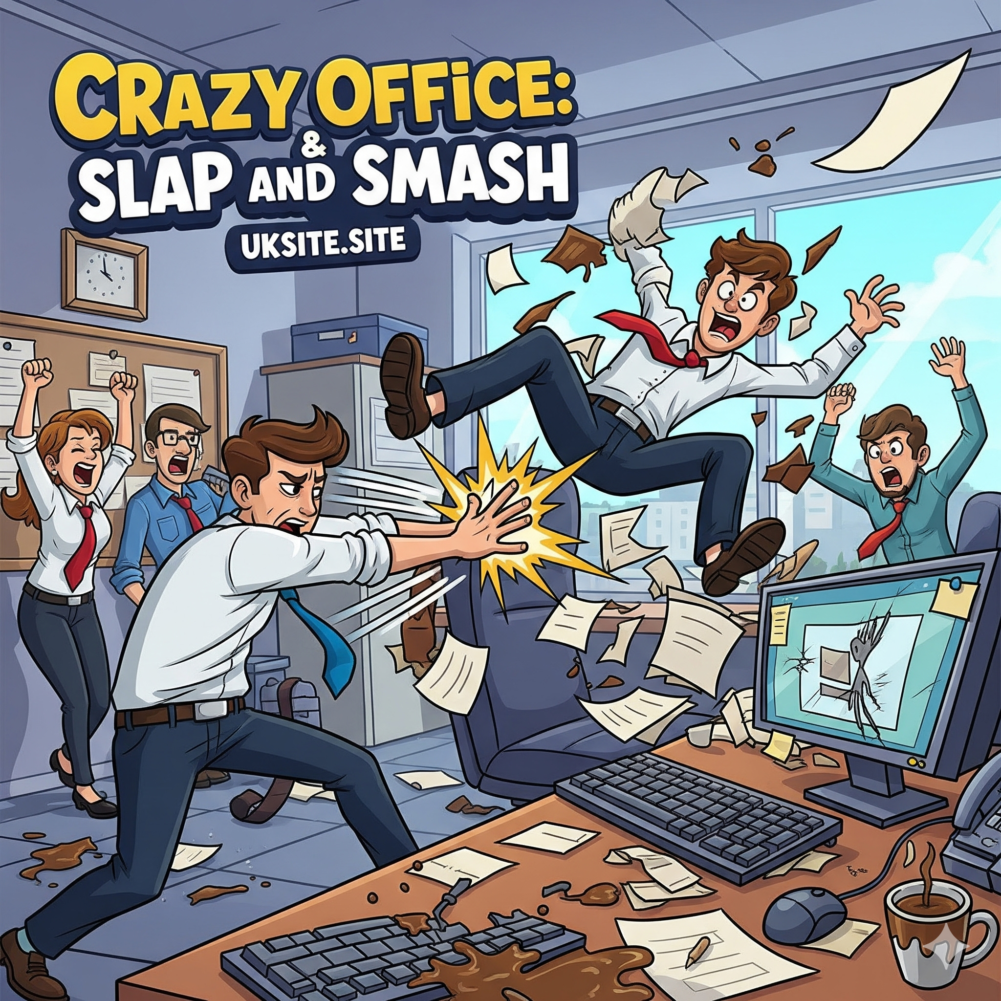 Crazy Office: Slap and Smash